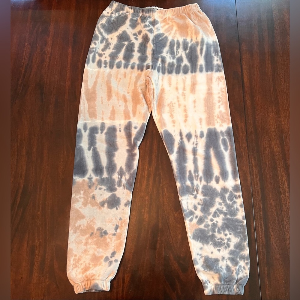 AR-33 Blue and CreamTie-Dye Joggers - Medium